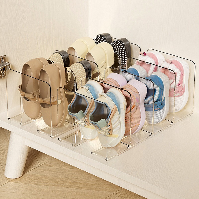 1 peça/2 peças, rack de armazenamento de sapatos, suprimentos de armazenamento, sapateira transparente, armazenamento de sapatos, sapateira transparente, sapateira de 4 seções
