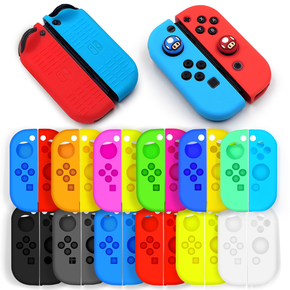 스위치 JoyCon 케이스 실리콘 보호 케이스 호환 스위치/스위치 OLED JoyCon 컨트롤러 드롭 보호 홀더 케이스