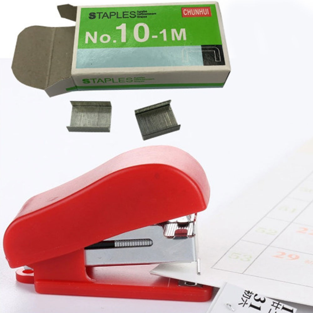 STONEGO Mini agrafeuse ensemble Portable petite agrafeuse cadeau belles fournitures de bureau