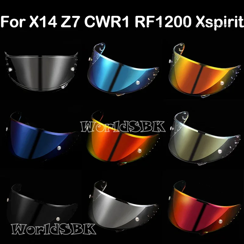 Viseira de capacete para SHOEI X-14 X14 Z-7 Z7 CWR-1 CWR1 NXR RF-1200 RF1200 X-Spirit III XSpirit 3 X-Quatorze RYD CWR-F CWRF RF-SR