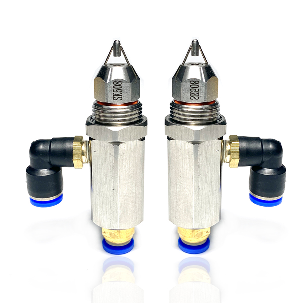 Aço inoxidável ultra-sônico atomização bocal, spray umidificador com acessórios, controle de odores, nevoeiro seco e poeira supressão, S304