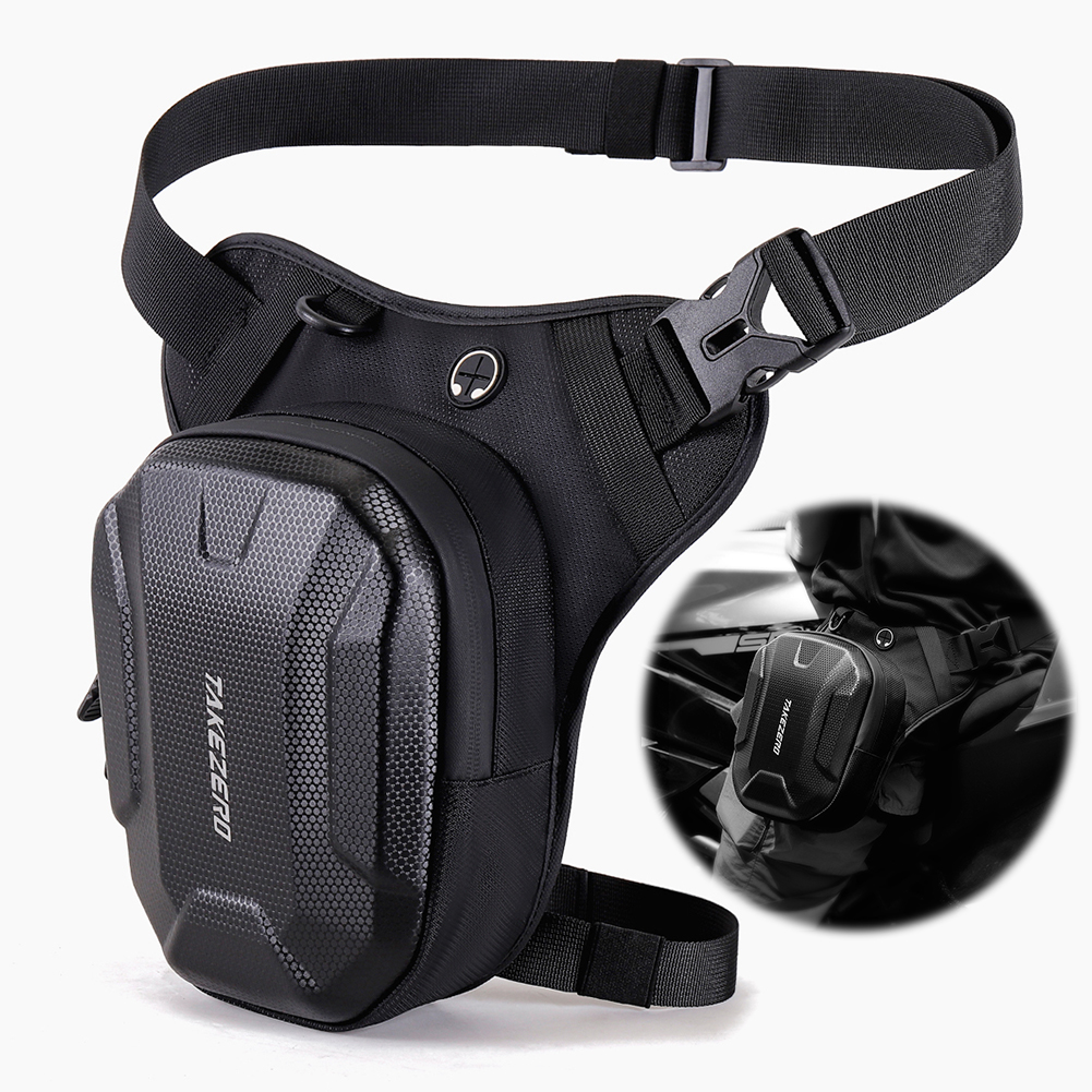 Bolsa de pierna para motocicleta, riñonera impermeable para exteriores, bolsa lateral para pierna de motocicleta de gran capacidad para deportes al aire libre