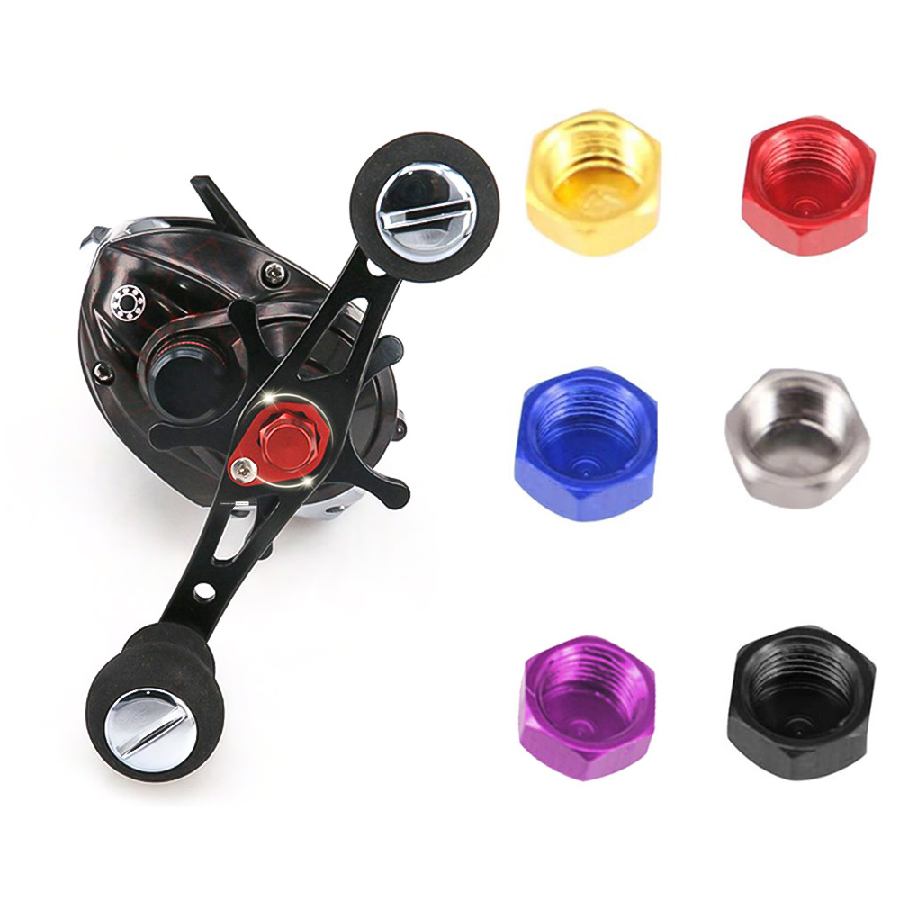 1x moulinet Baitcasting partie M8 écrou à vis moulinet de pêche poignée écrou pour main gauche/droite outils de pêche équipement de pêche