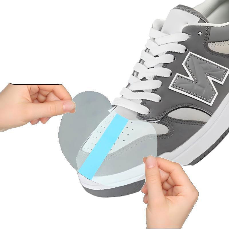 30 pegatinas transparentes para la puntera del zapato, resistentes al desgaste, a la suciedad y al agua, para eliminar manchas.