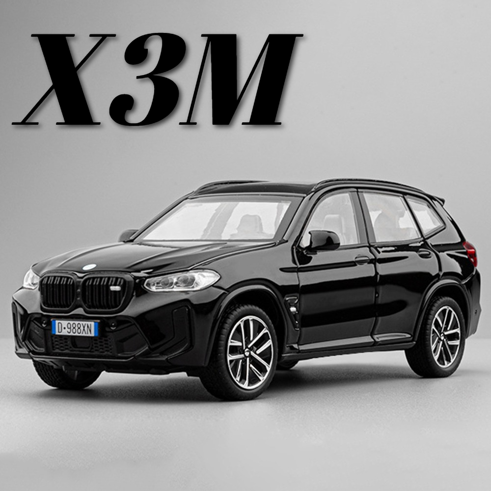 1:32 X3M 320i Mainan Model Mobil Sport Tarik Kembali Suara Cahaya Pintu Dibuka Paduan Diecast Miniatur Kendaraan Model Ornamen Hadiah