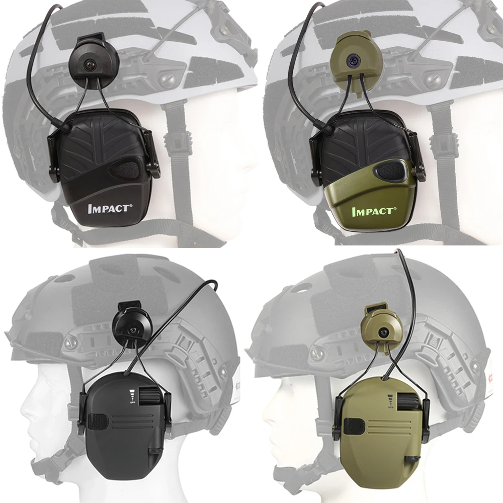 アークヘルメットバージョン,インパクトスポーツ,wkタクティカルヘッドセット,聴覚保護,電子イヤーマフ,airsoftシューティングヘッドセット