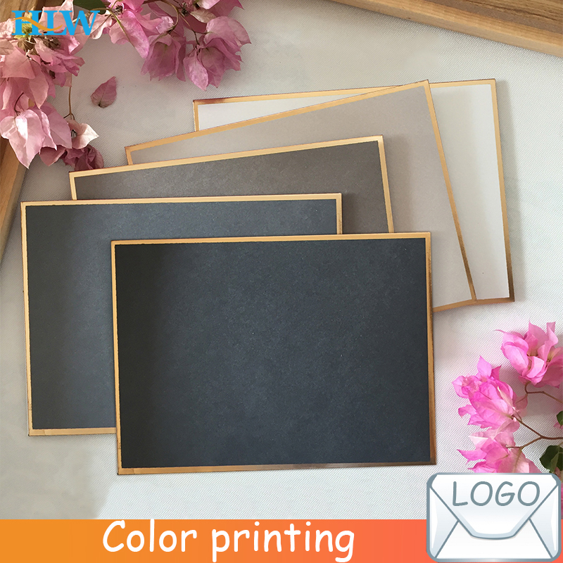 10 Teile/los Benutzerdefinierte Vintage Retro 5 Farbe Blank Perle Papier Umschlag Hochzeit Party Einladung Umschlag Grußkarte Geschenk 14x19CM