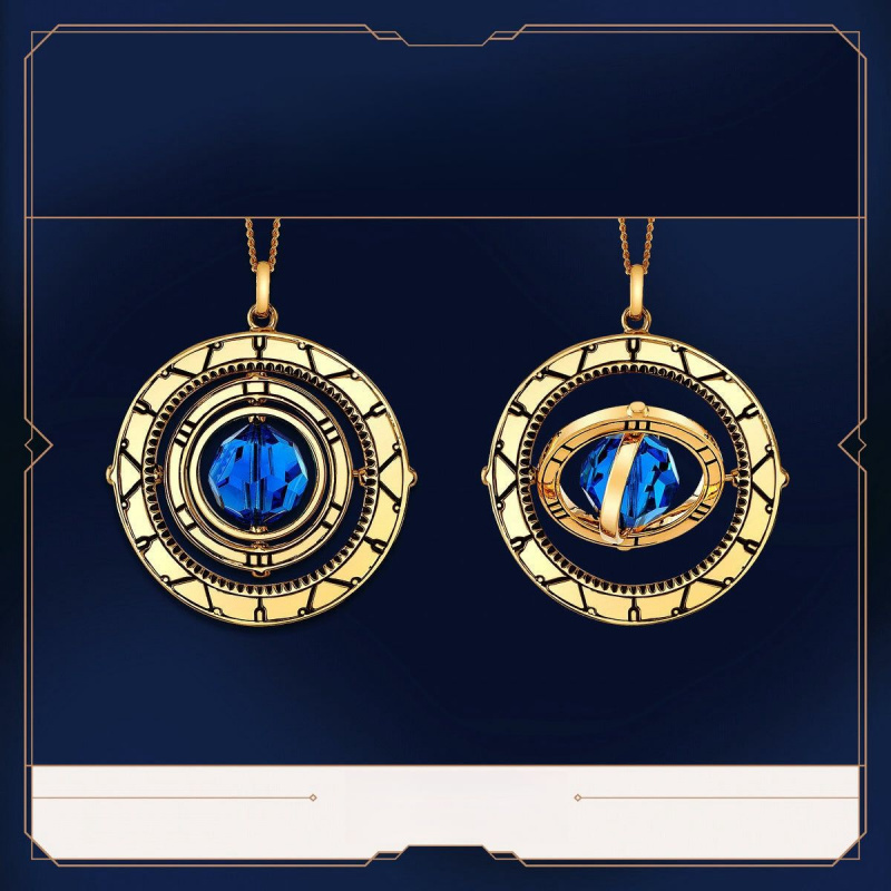 League of Legends Battle of Two Cities Hex Crystal Rotating Necklace Peripheral Exquisite Fashion Versatile Personality Necklace