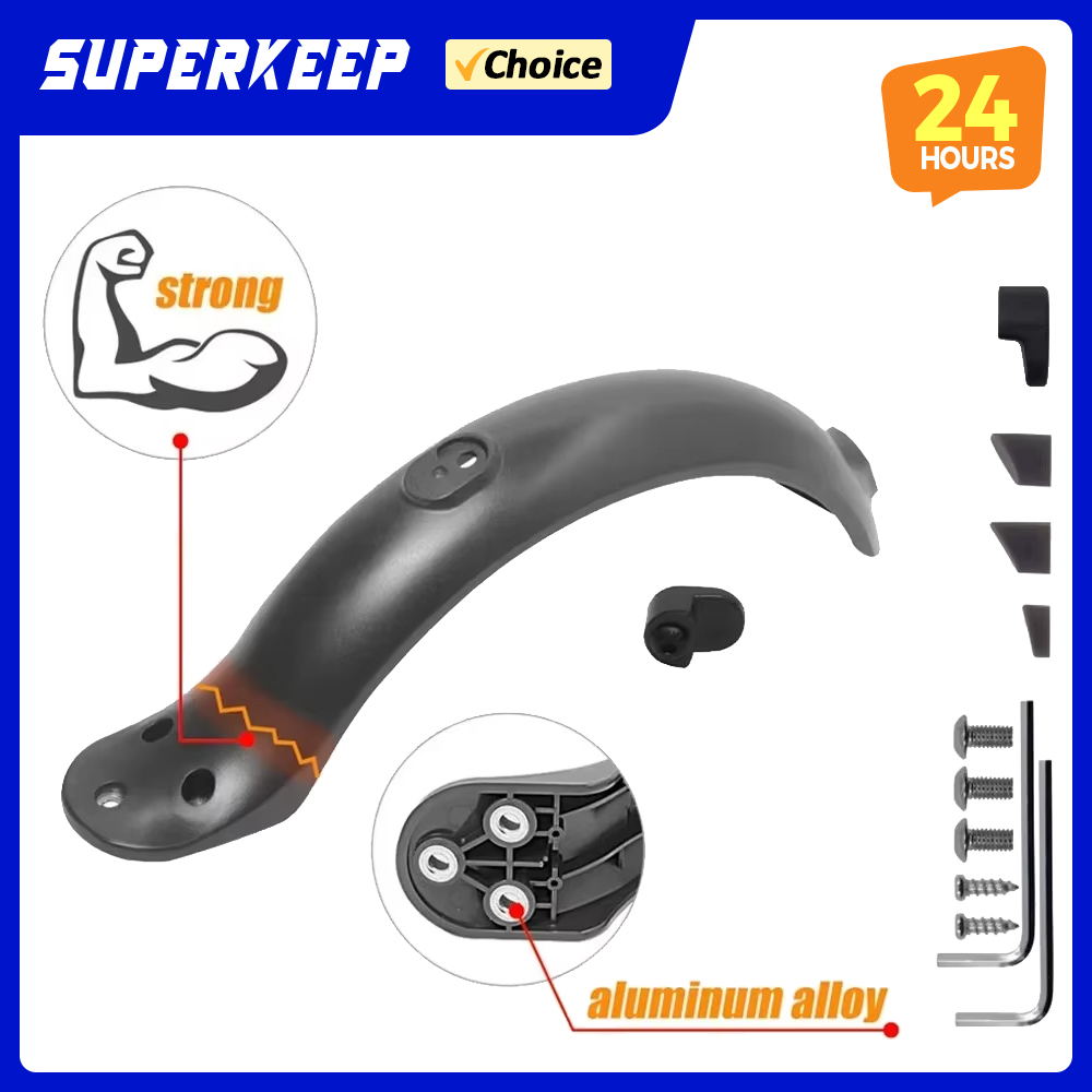 Rear Fender for Xiaomi M365/Pro/Mijia Mi 1S Electric Scooter Skateboard Short Ducktail Rear Mudguard Back Wing Taillight parts