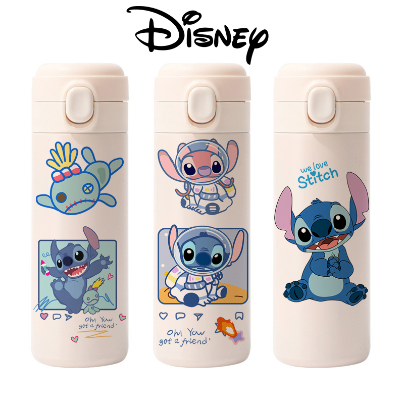 Чашка-термос Disney Stitch, большая емкость, маленькая и легкая, стоимость переноски, чашка для воды, чайник из нержавеющей стали, женский подарок