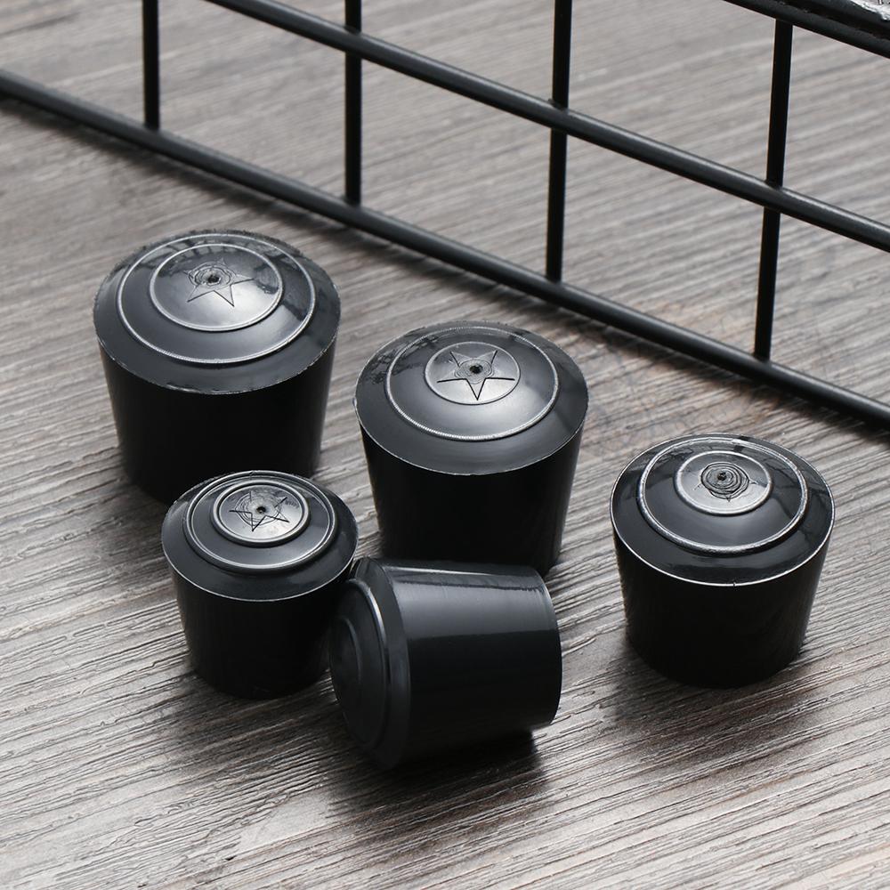 PVCフットカバー,黒の丸いテーブルシートカバー,ゴム家具,脚カバー,環境保護
