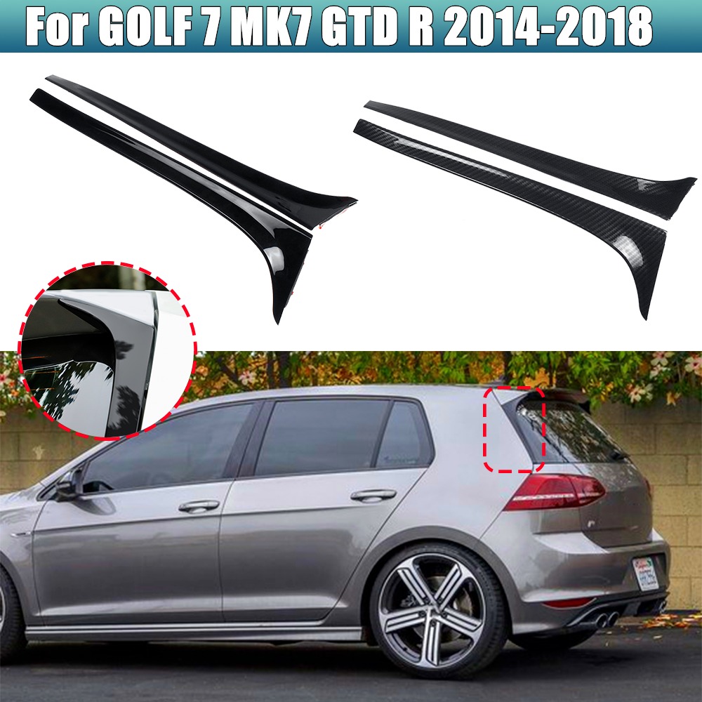 Alerón lateral para ventana trasera de coche, accesorio nuevo para VW Golf 7 7,5 MK7 MK7.5 2014-2018, 2 unidades
