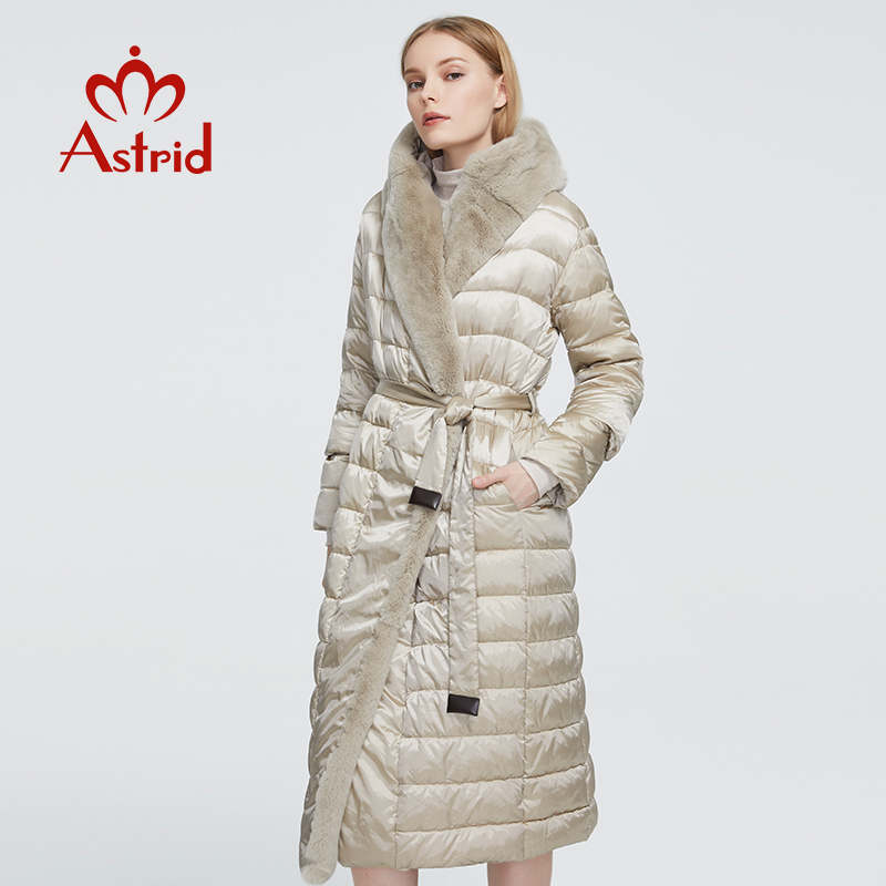 Astrid 2022ใหม่ฤดูหนาวผู้หญิงเสื้อผู้หญิงยาว Warm Parka แจ็คเก็ตกระต่ายขนสัตว์ขนาดใหญ่หญิงเสื้อผ้าการออกแบบ ZR-7518