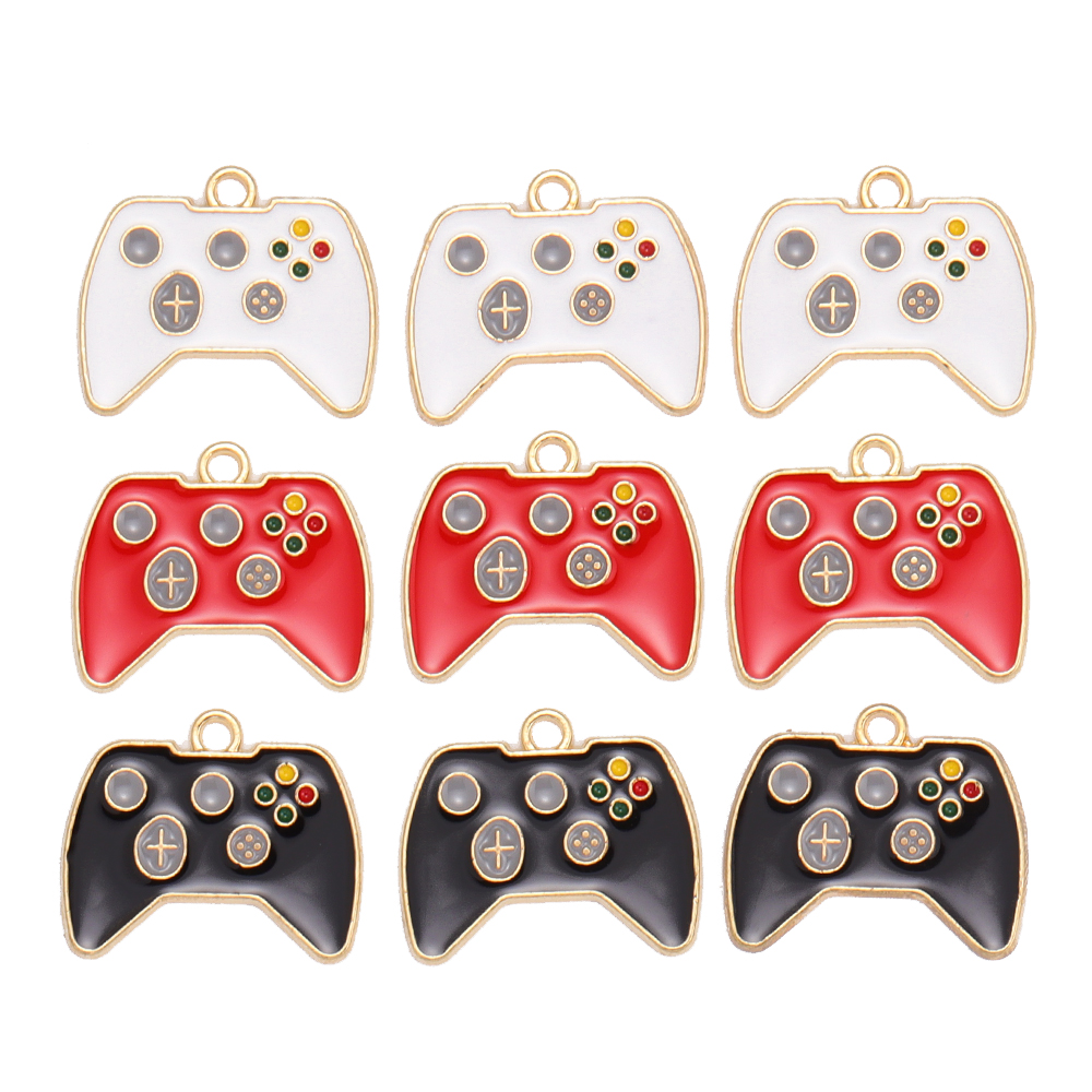 เครื่องเกมการ์ตูนสุดอินเทรนด์10ชิ้นชุดทีวีจี้โลหะมีเสน่ห์สำหรับผู้หญิงต่างหูสร้อยคอเครื่องประดับขายส่ง