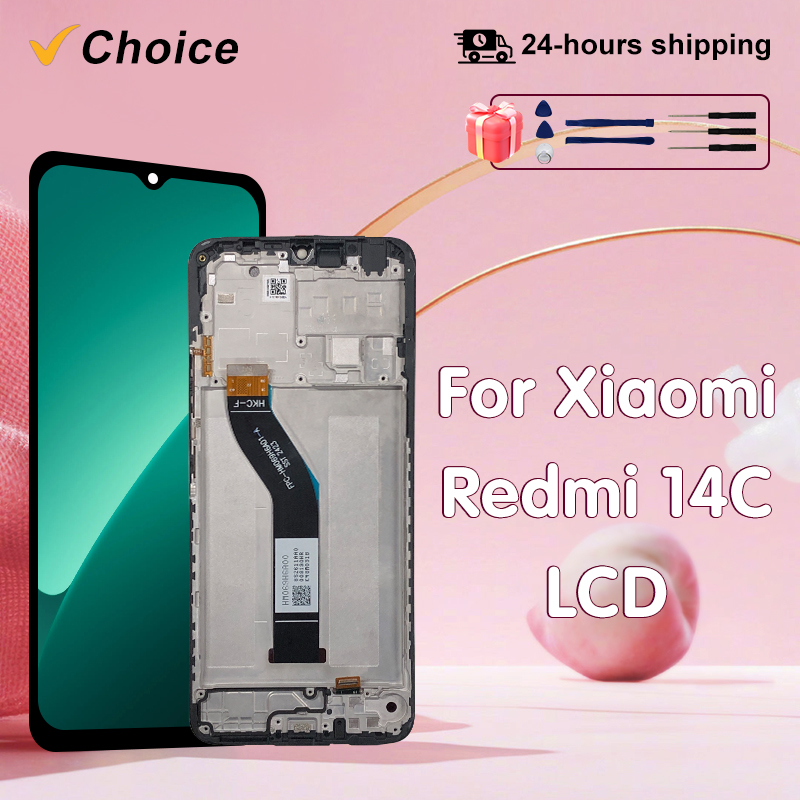 6.88 "IPS CHOICE Para Xiaomi Redmi 14C Display LCD Touch Screen Digitador Para Redmi 14C Display LCD Assembly Peças de Reposição