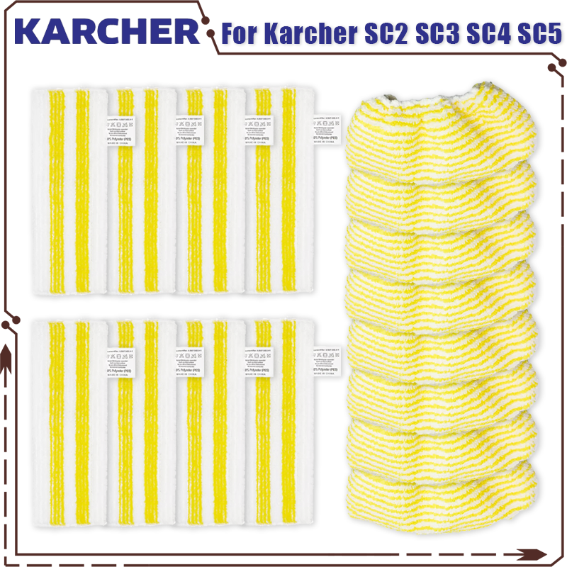 Новые тряпки для швабры Karcher Easyfix SC2 SC3 SC4 SC5, ручной пылесос, чехол из микрофибры, аксессуары для паровой швабры