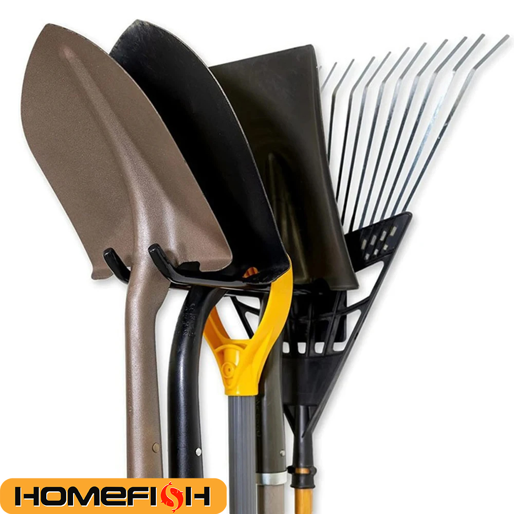 Ganchos para sistema de almacenamiento de herramientas, soporte de pared, almacenamiento de garaje, organizador de herramientas de jardín multiusos para almacén, gancho de pared para garaje
