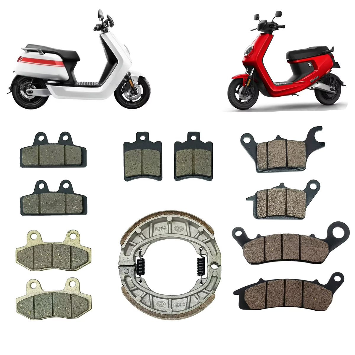 Electric Motorcycle Original Front and Brake Pad Shoe For Niu N1 N1s NQI NGT M1 M2 M+ U1 Um Us Disc Brake Pads