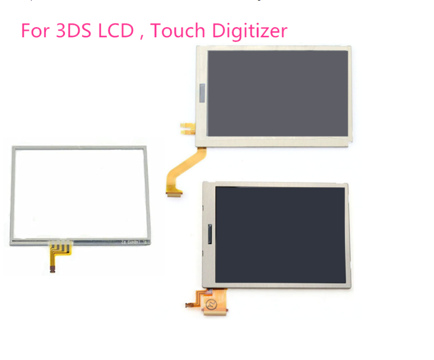 Сменный верхний/нижний нижний ЖК-экран для Nintendo 3DS ЖК-дисплей с/без сенсорного экрана, дигитайзер, стеклянный дисплей, сенсорная панель