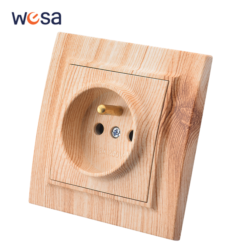 WESA Francia Vernice spray per legno Presa da parete incorporata Presa di corrente Presa elettrica con presa in plastica ignifuga a terra