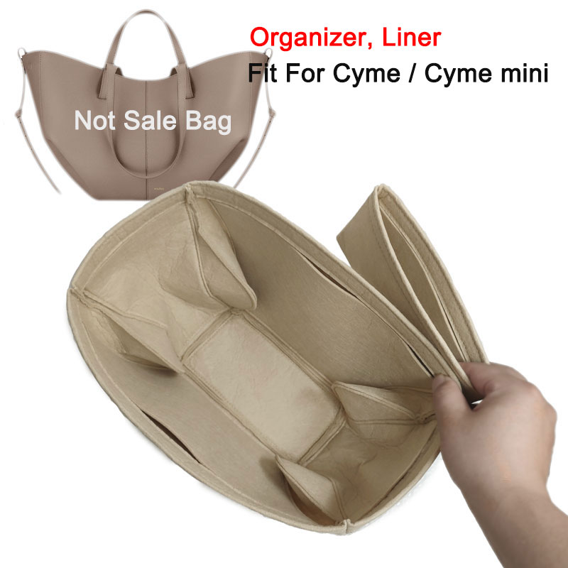 Bolsa de almacenamiento y organización para mantener el moldeador, monedero con forro interior, inserto organizador de bolsa apto para Mini bolso Cyme y Cyme