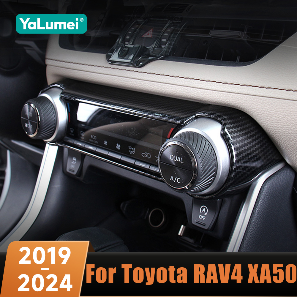 Panel przełączników klimatyzacji, ramka, wykończenie konsoli środkowej do Toyota RAV4 XA50 2019 2020 2021 2022 2023 2024 Hybrid