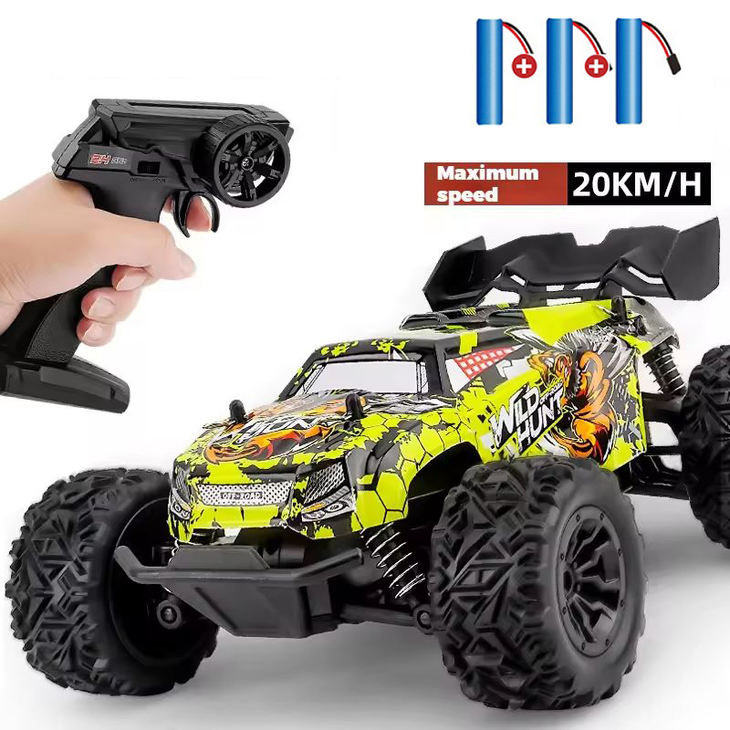 Auto RC Fuoristrada 1:20 4WD, Monster Truck RC per Tutti i Terreni, Alta Velocità 2.4G con Luci LED, Miglior Regalo di Natale e Compleanno per Ragazzi