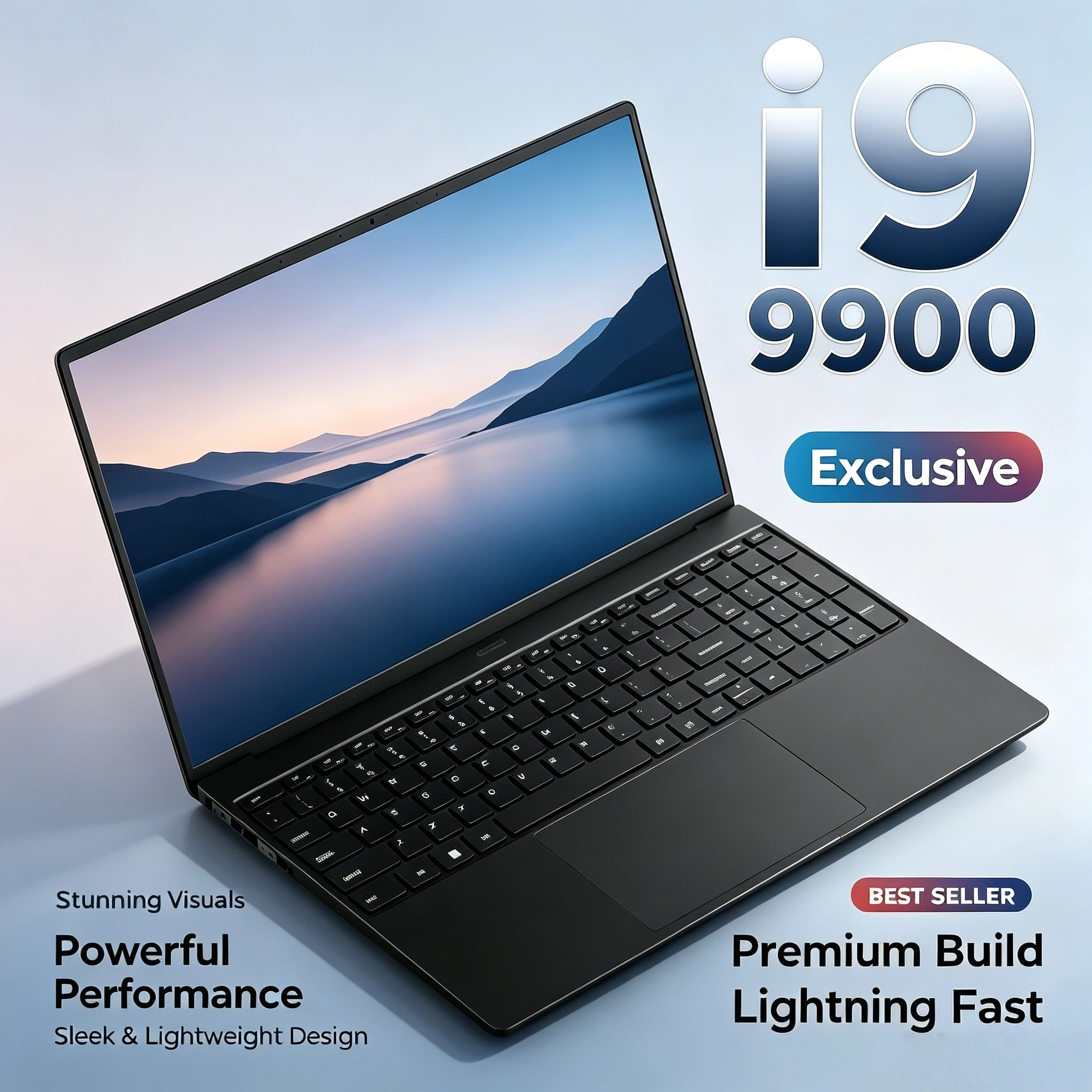Portátil Ultra Delgado de 15.6 Pulgadas 2026 con Windows 11, Intel Core i9 9900, 32GB RAM, 2TB SSD, 1920x1080 HD, para Juegos, Oficina y Más, Ideal para Regalo