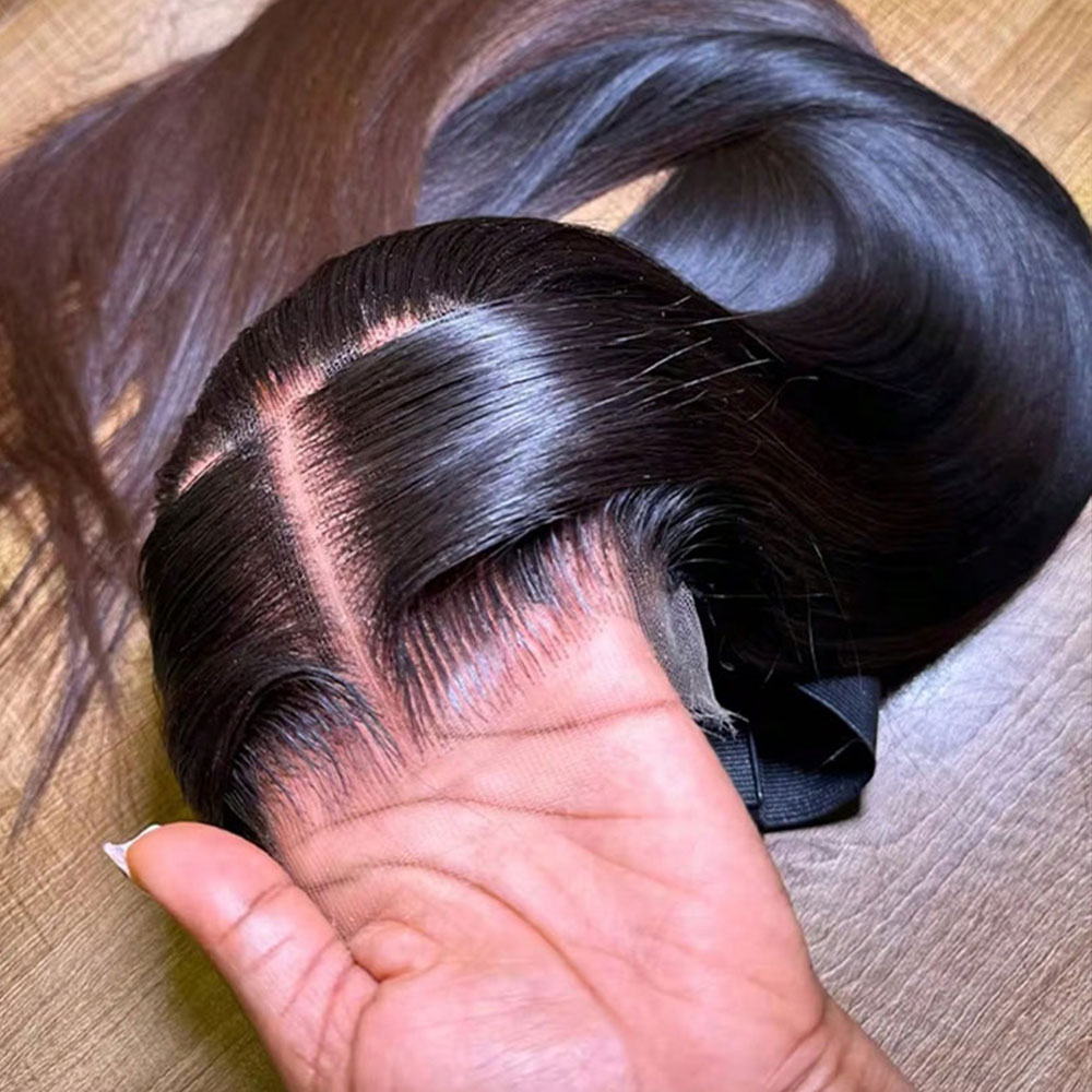 Perucas com Fechamento de Renda 5x5 de 16-42 Polegadas, Peruca Lisa Extrema, Peruca Frontal de Renda Transparente 13x4 13x6, Cabelo Humano Brasileiro, Pronta para Usar, Linha do Cabelo Natural Pré-arrancada