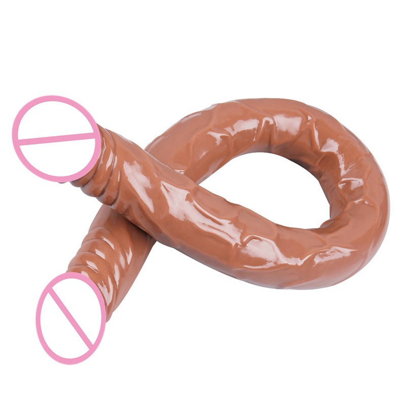 Dildo réaliste super grand de 55 cm/22 pouces pour lesbiennes, produits sexuels, masturbation à double extrémité, pénis, jouet sexuel anal pour femmes