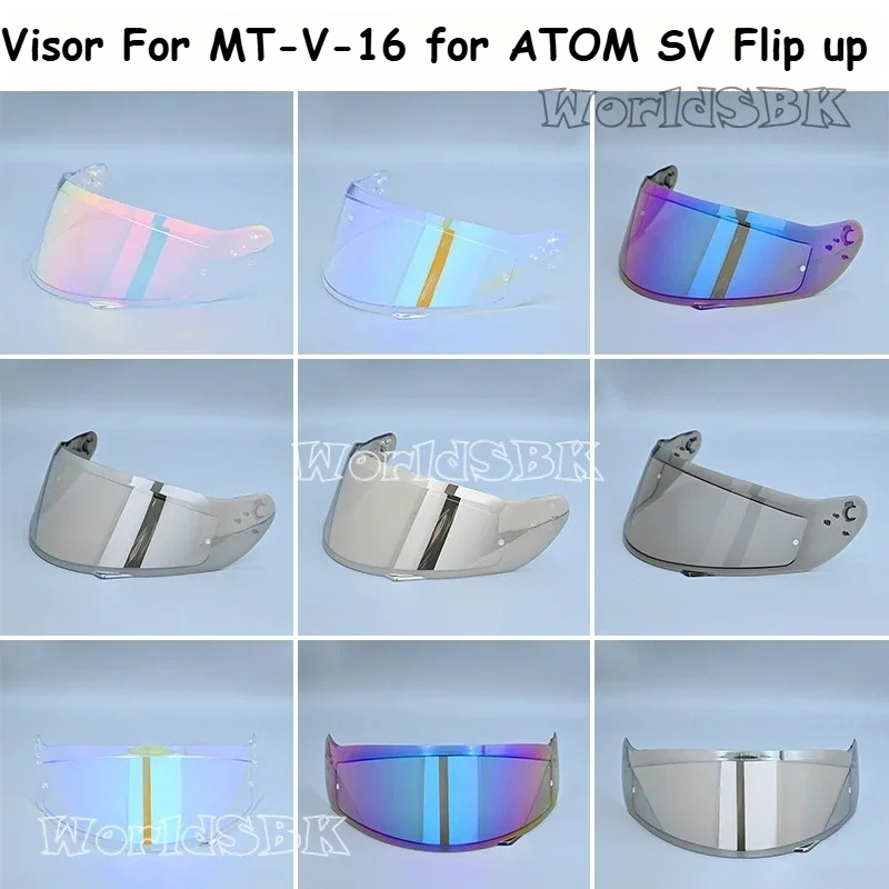 Visiera per casco per casco MT-V-16 PER MT ATOM SV Disposter Casco Libreria Visiera Lente