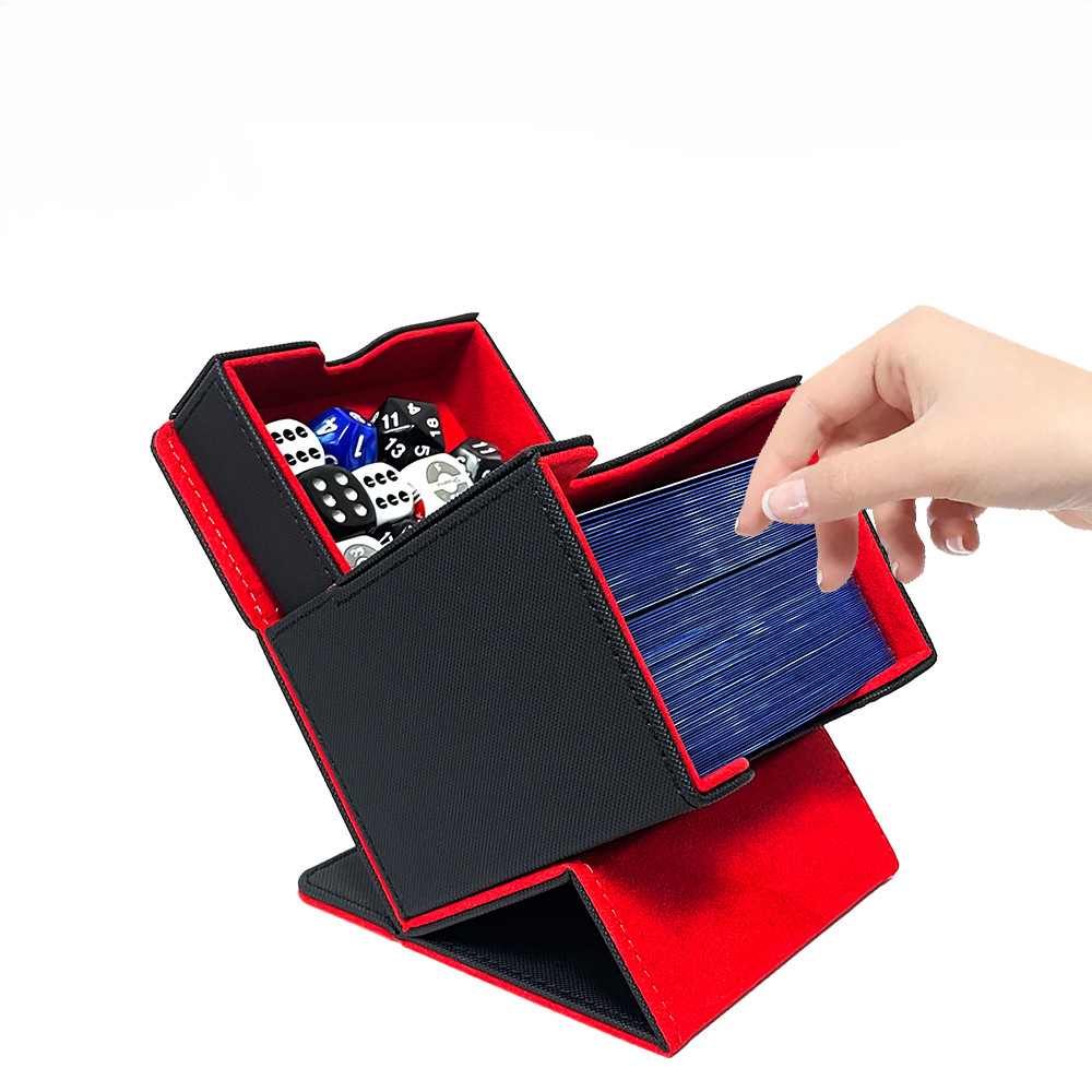 磁気クロージャー付きカードデッキケース,魔法のプロテクター,yuoh mtgスポーツカードと互換性,100個