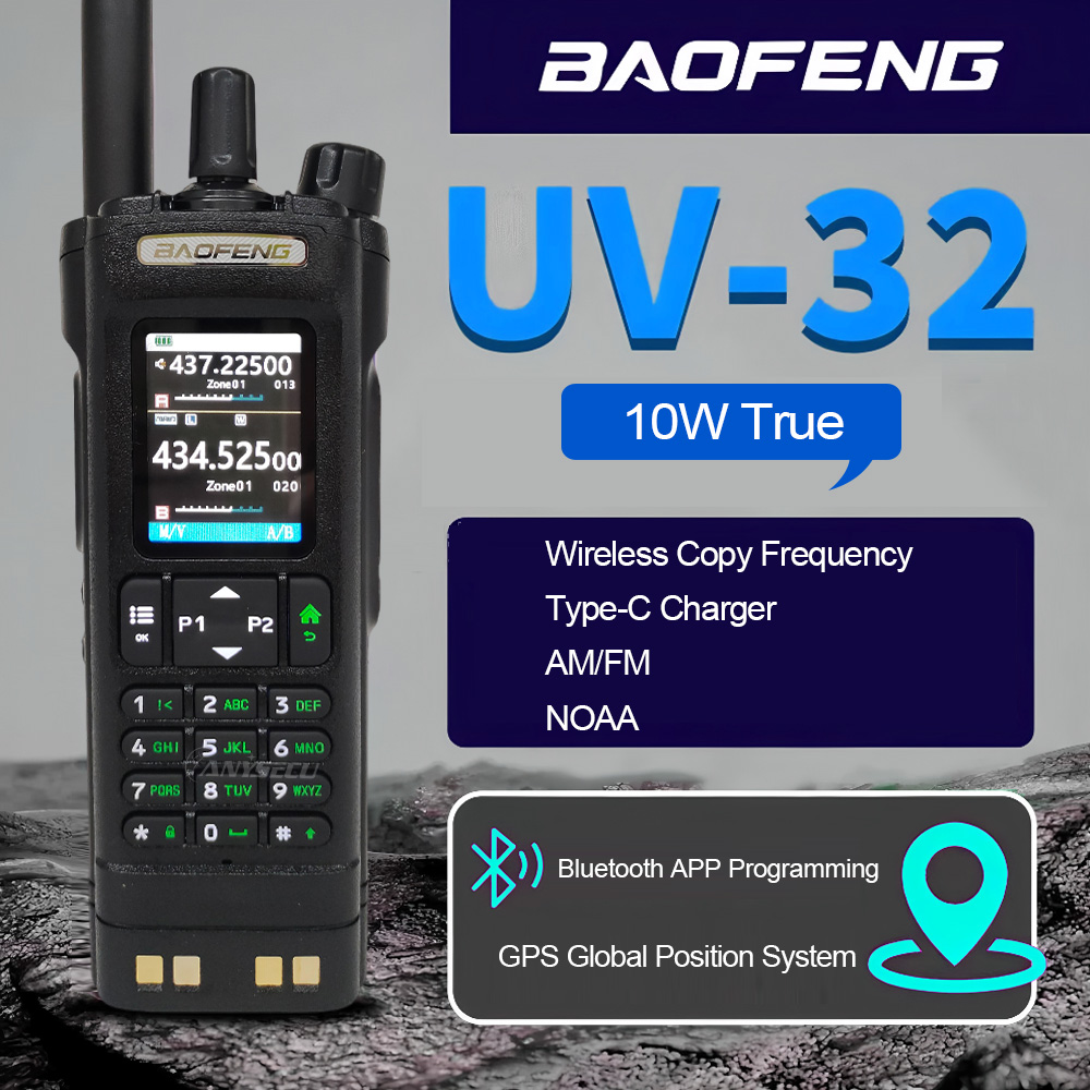 Anytone Đài Phát Thanh CB Ở-708 Plus 24.265-29.655MHz 8W 480AM-480FM Chất Lượng Cao 27MHz Radio Di Động ga Communciator 11 Mét Đài Phát Thanh