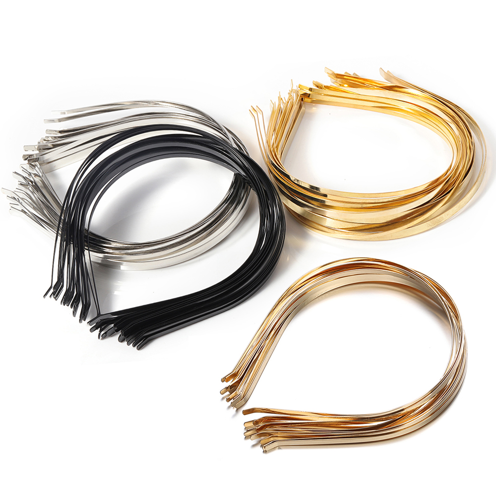 5 uds. Diademas de Metal en blanco, diademas DIY, diademas finas y lisas para hacer accesorios para el cabello para joyería