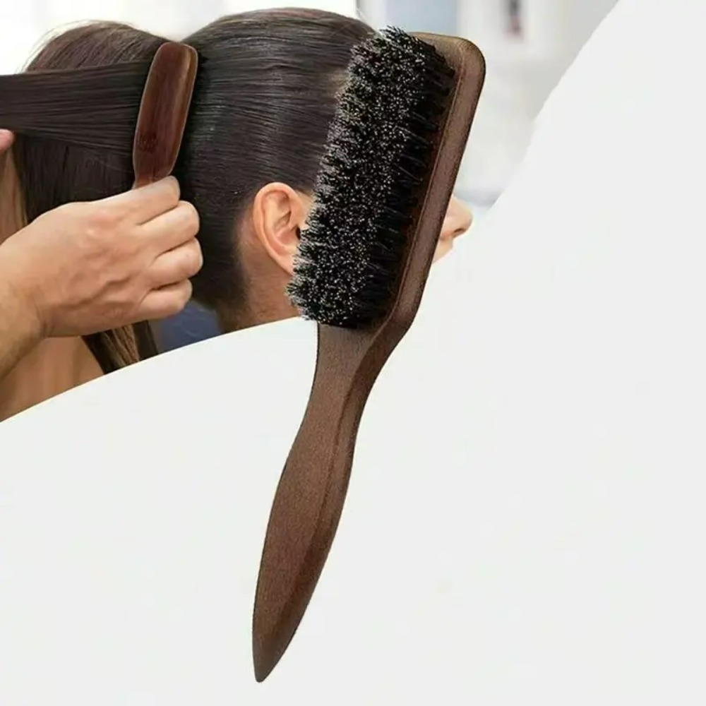 Cepillo de cerdas de jabalí (unisex) - Cepillo profesional sin fragancia para estilizar el cabello, adecuado para cabello grueso/fino