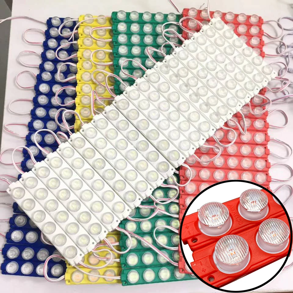 20 buah 3 6 LED lampu modul 12V Super terang IP65 tahan air untuk toko iklan papan nama lampu surat-kotak dekorasi grosir