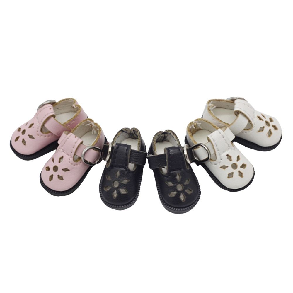 Sapatos de boneca de 3.2cm para brinquedo de boneca Blythes, mini sapatos de bonecas de couro 1/8 para Blyth Azone BJD, acessórios de sapatos casuais
