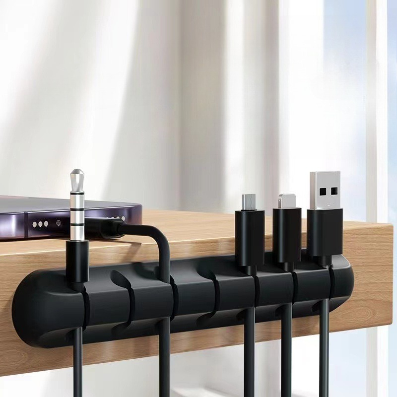 Organisateur de câbles pour téléphone portable, câble de charge, câble de données, gestion des câbles, rangement, clip de fixation