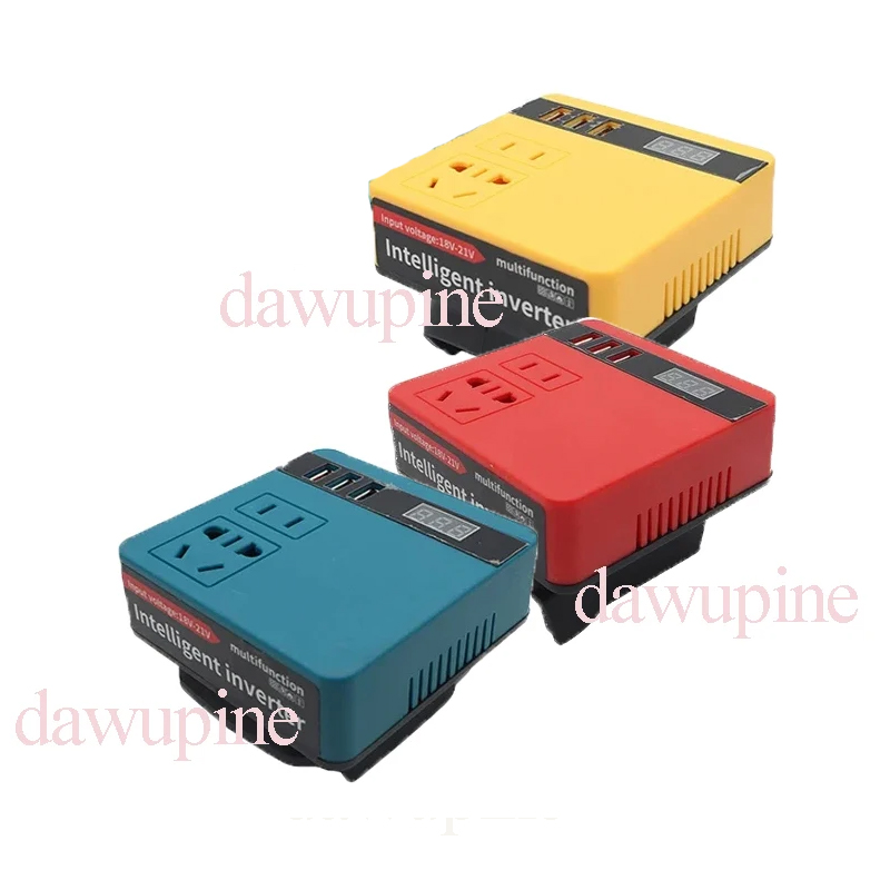 อุปกรณ์เครื่องมือไฟฟ้า 220V แบตเตอรี่ลิเธียมอัจฉริยะอินเวอร์เตอร์สําหรับ Makita สําหรับ Milwaukee สําหรับ M18 สําหรับ DeWalt USB Power Bank