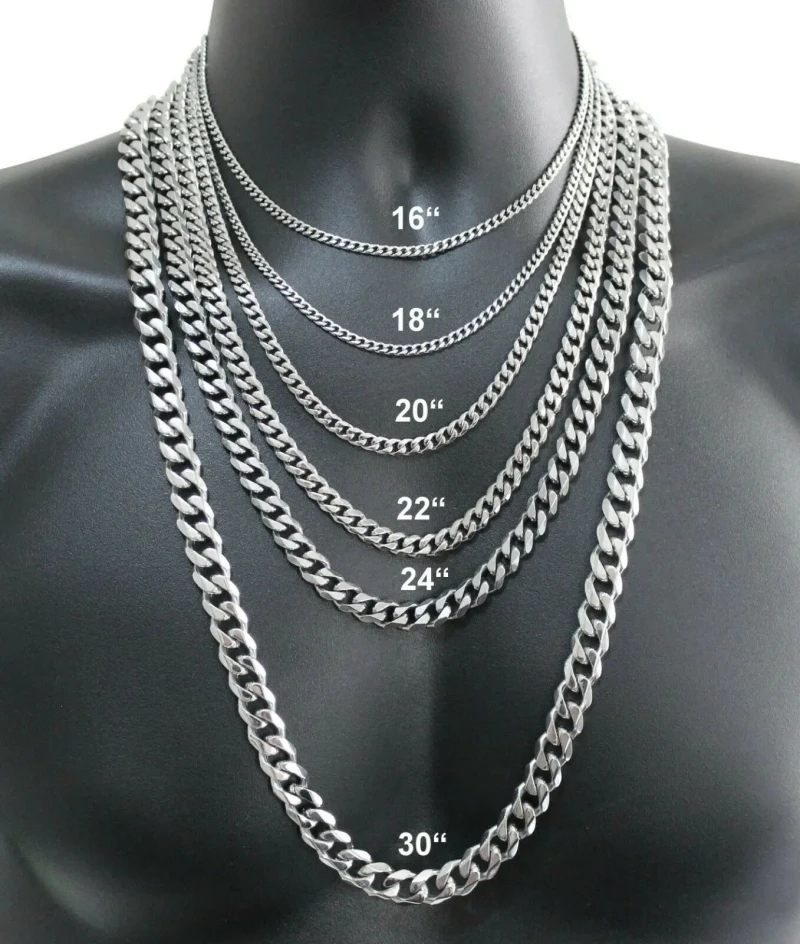 Collar de plata de ley 925 para hombre, 2/4/6/8/10/12MM, 40-75cm, collar de cadena facial con cierre de langosta, joyería de compromiso para hombres y mujeres