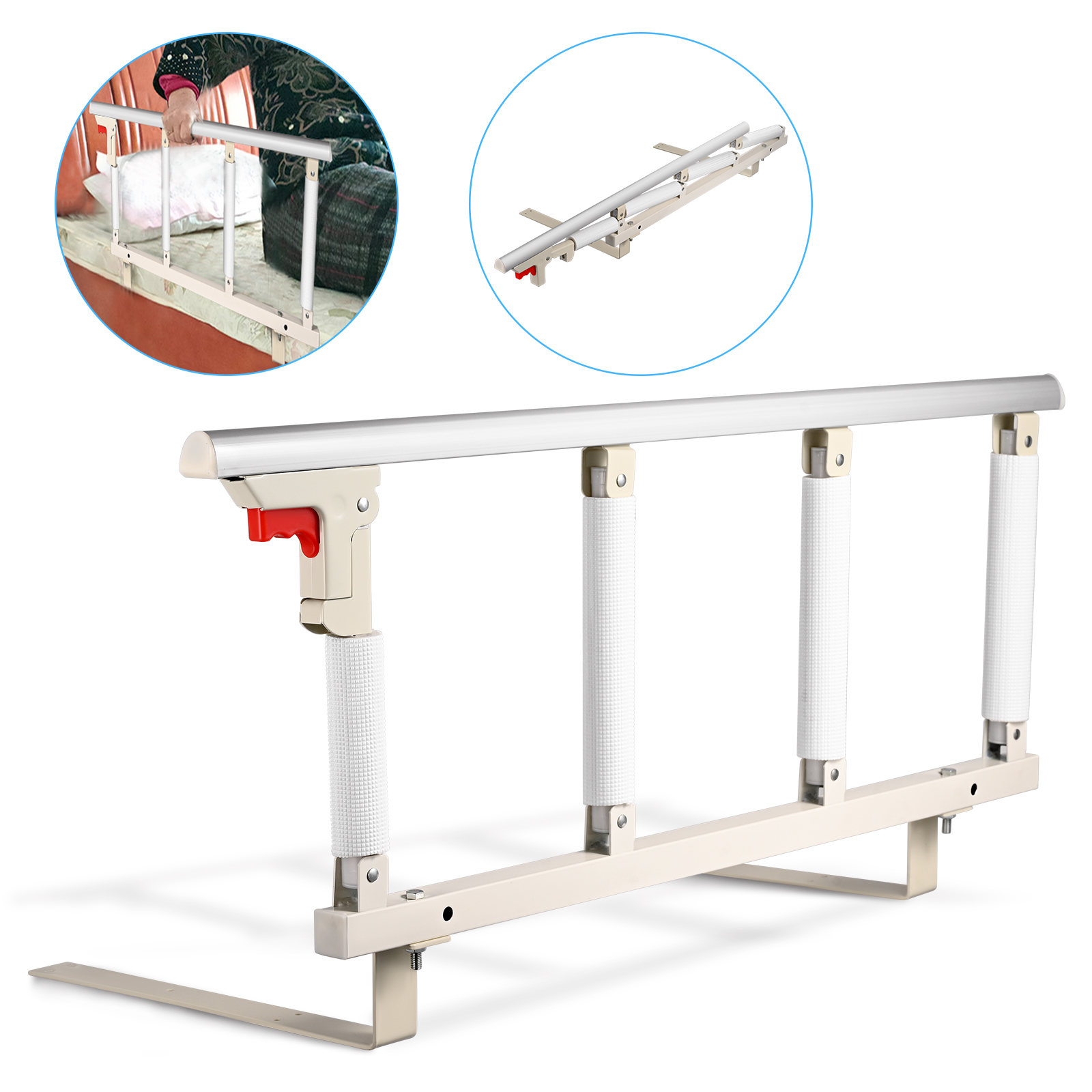 Grilles de lit pour personnes âgées, grilles de lit de sécurité pliables pour protection contre les chutes, rails de lit de sécurité, grilles de lit sûres