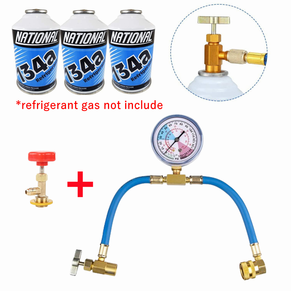 Universale r134a tubo Freon strumento di riempimento riempimento auto aria condizionata R22 r134a manometro refrigerante per aut