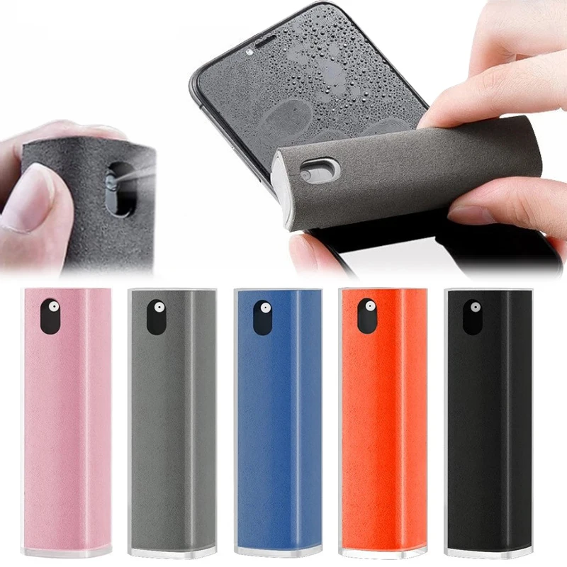 2in1 Mikrofaser-Bildschirmreiniger, Sprühflasche, Handy, Tablet, Computer, TV, Display, Bildschirmreinigung, Wischtuch ohne Alkohol