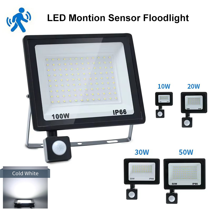 50W 100W llevó la luz de inundación IP66 impermeable AC 220V reflector al aire libre reflector LED lámpara de calle luces de inundación de pared