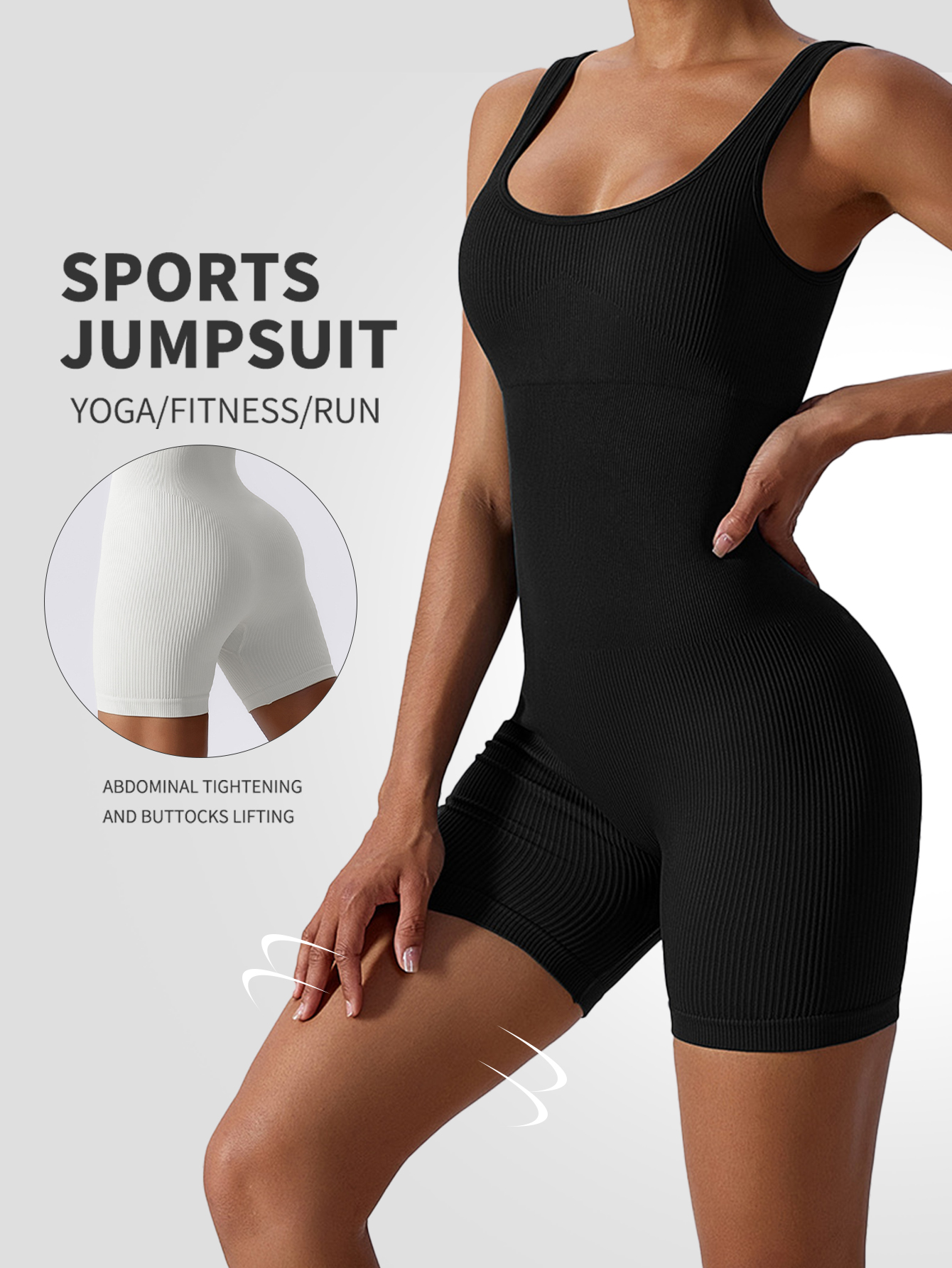 Mono ajustado integrado de alta elasticidad, traje de Yoga con espalda de belleza aérea, mono sin costuras para mujer