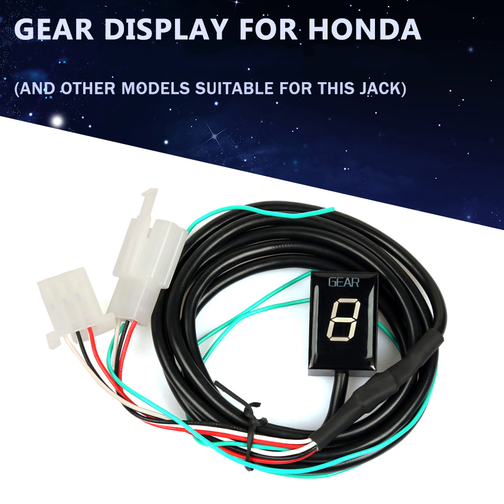 Para honda cb1100sf cb600s cbr150 cbr600 f3 f4 f4i fs cbr929rr cbr1100xx 599 919 hornet indicador de exibição de engrenagem de velocidade 1-6