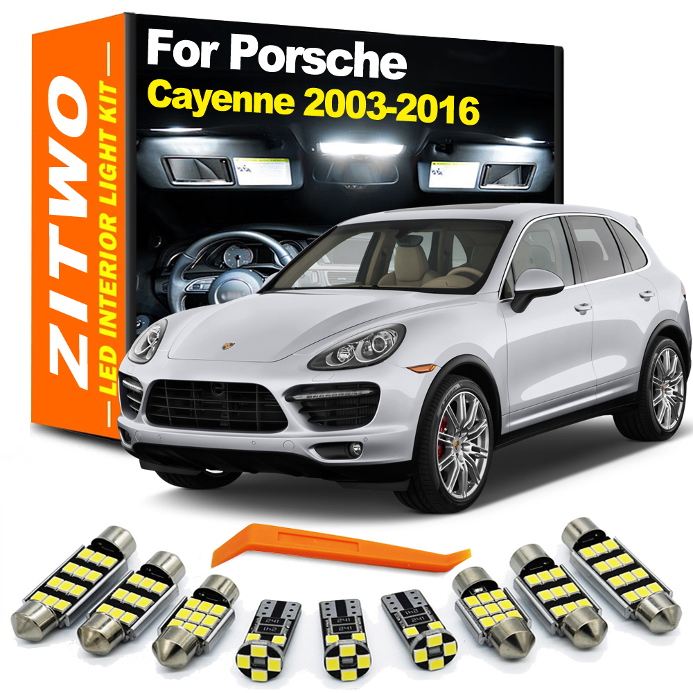 Zitwo kit de lâmpada interior led para porsche cayenne 955 957 958 9pa 92a turbo s gts 2003-2013 2014 2015 2016 acessórios para carro