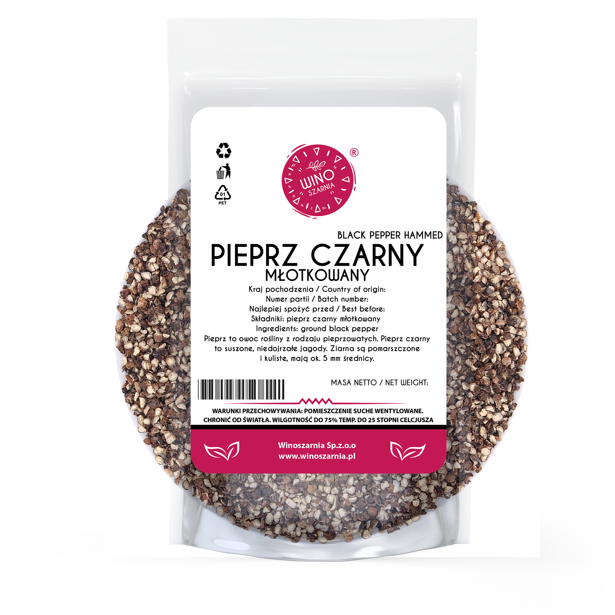 Pimienta negra en grano - 1 kg