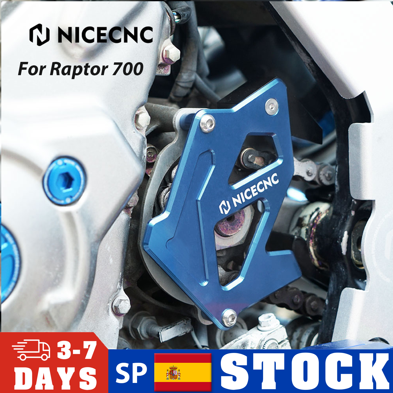 Für RAPTOR 700 700R Case Saver Kettenrad Schutz Kette Guide ATV Abdeckung Für Yamaha Raptor 700 2006-2011 2013-2023 Solide Aluminium