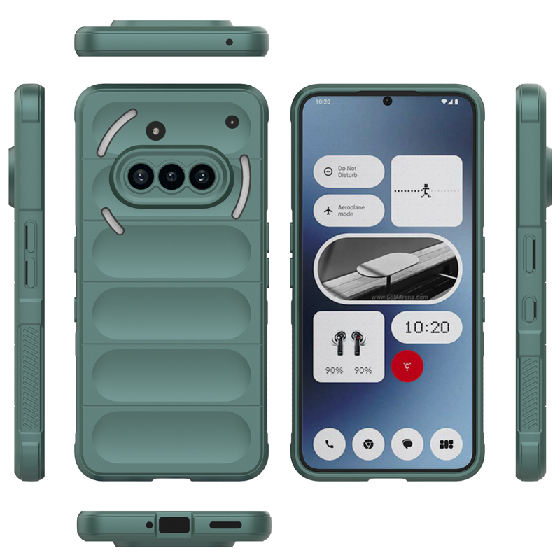 Custodia antiurto per Nothing Phone 3A, protezione completa in morbido silicone TPU, cover posteriore per Nothing Phone 3A